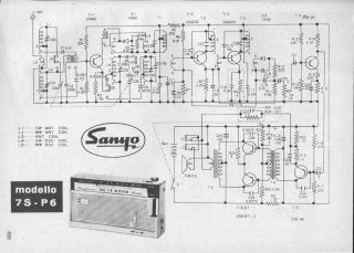 Sanyo 7S P6 schematic circuit diagram
